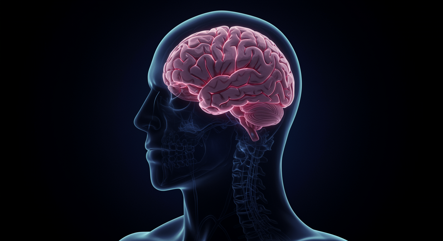 Photorealistic visualization of central brain clock coordinating with peripheral organ clocks throughout the body, showing synchronized biological timing, soft biological lighting, no text
