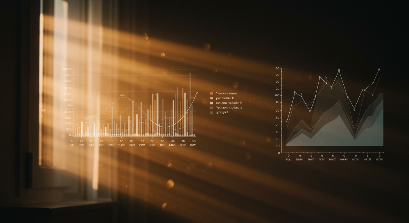 Sunrise light streaming through window with circadian rhythm diagram overlay in warm lighting