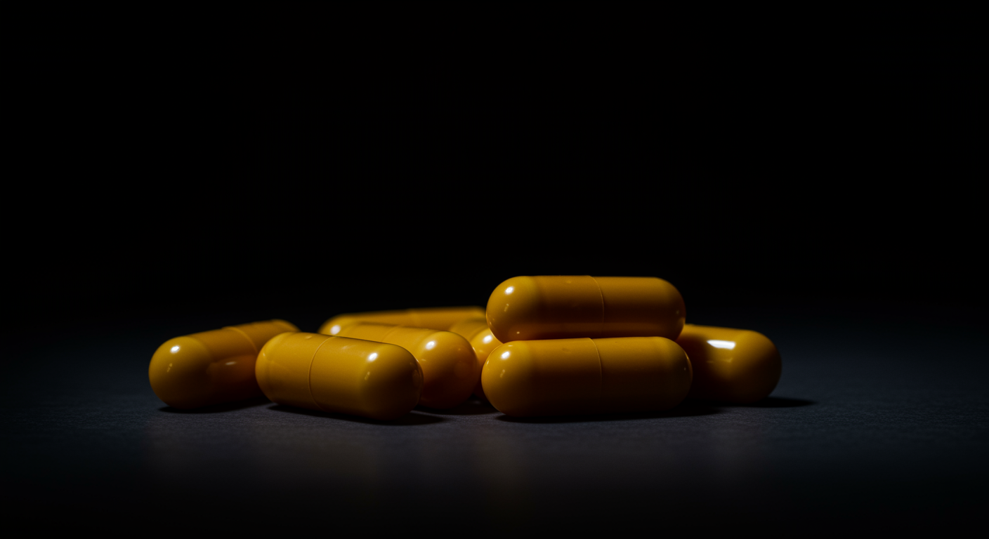 Probiotic capsules with soft lighting