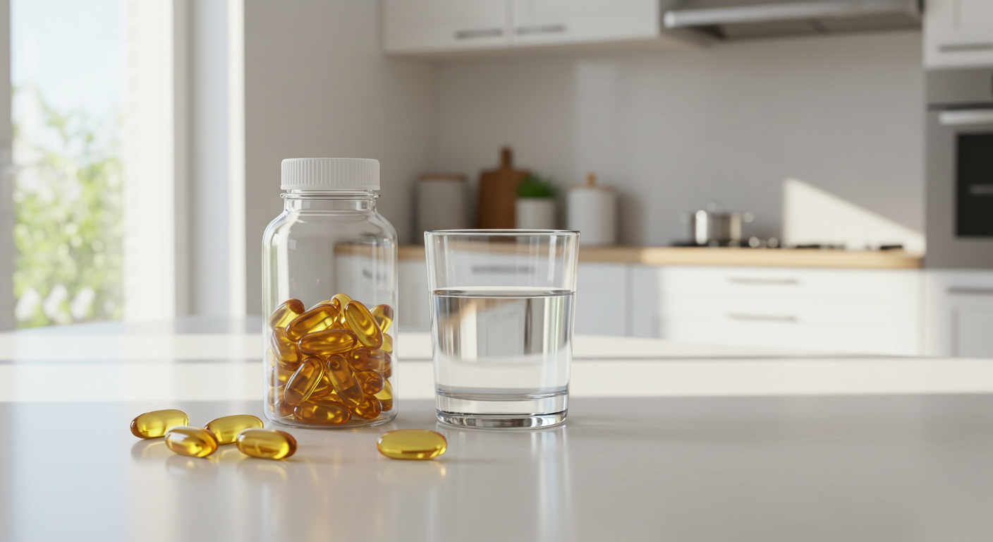 A visual representation of omega-3 rich foods and their impact on blood pressure.