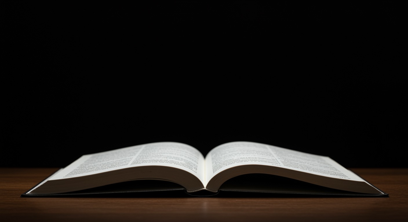 Open medical textbook in warm reading light