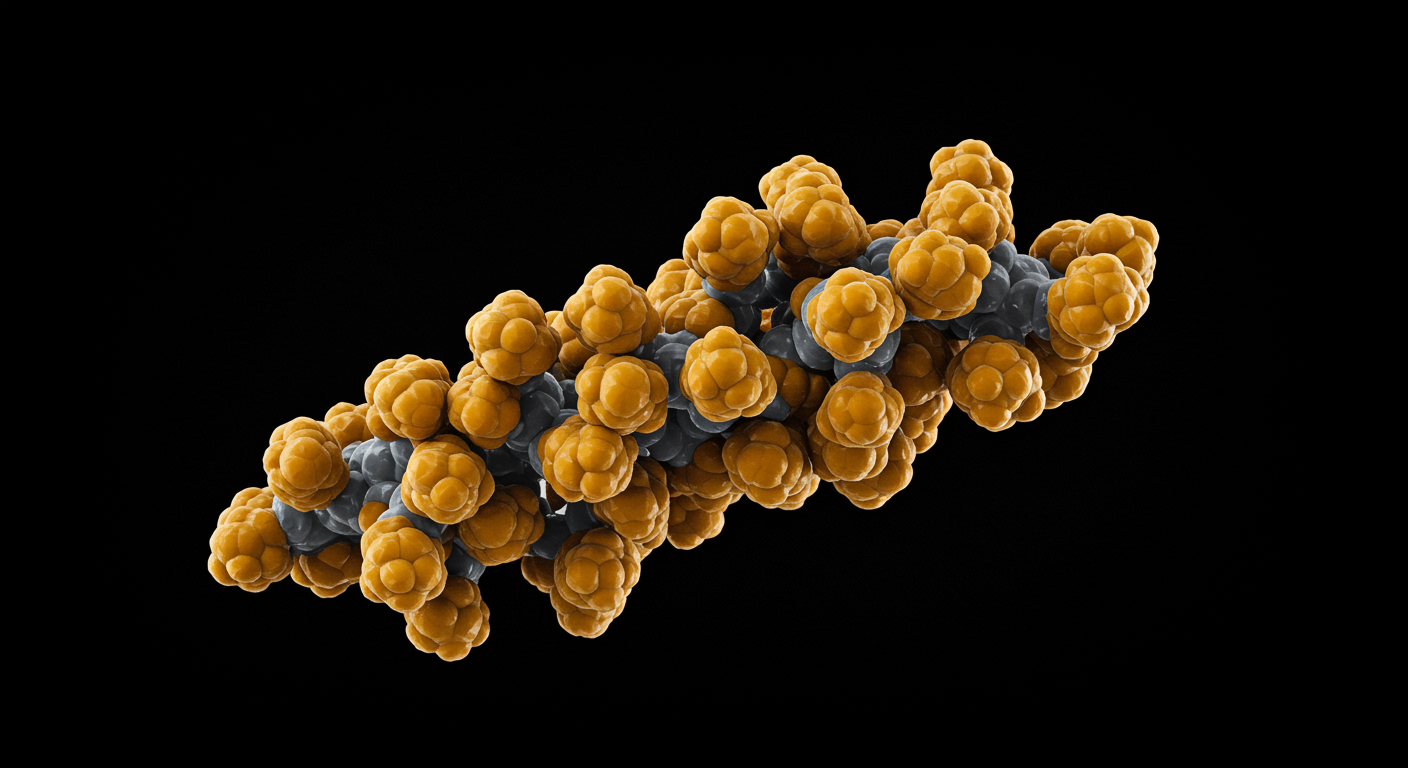 Omega-3 molecular structure with soft lighting