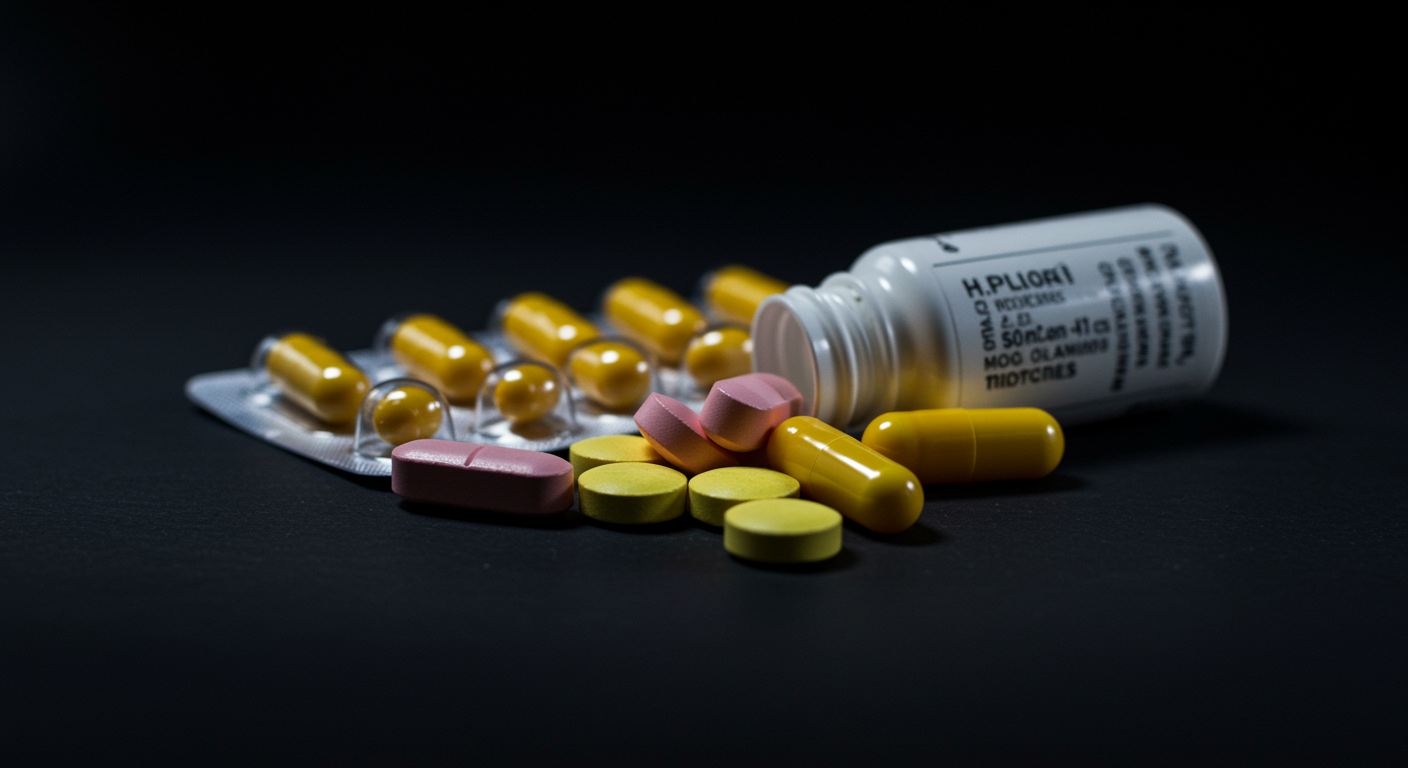 Medication and probiotic pills for H. pylori treatment