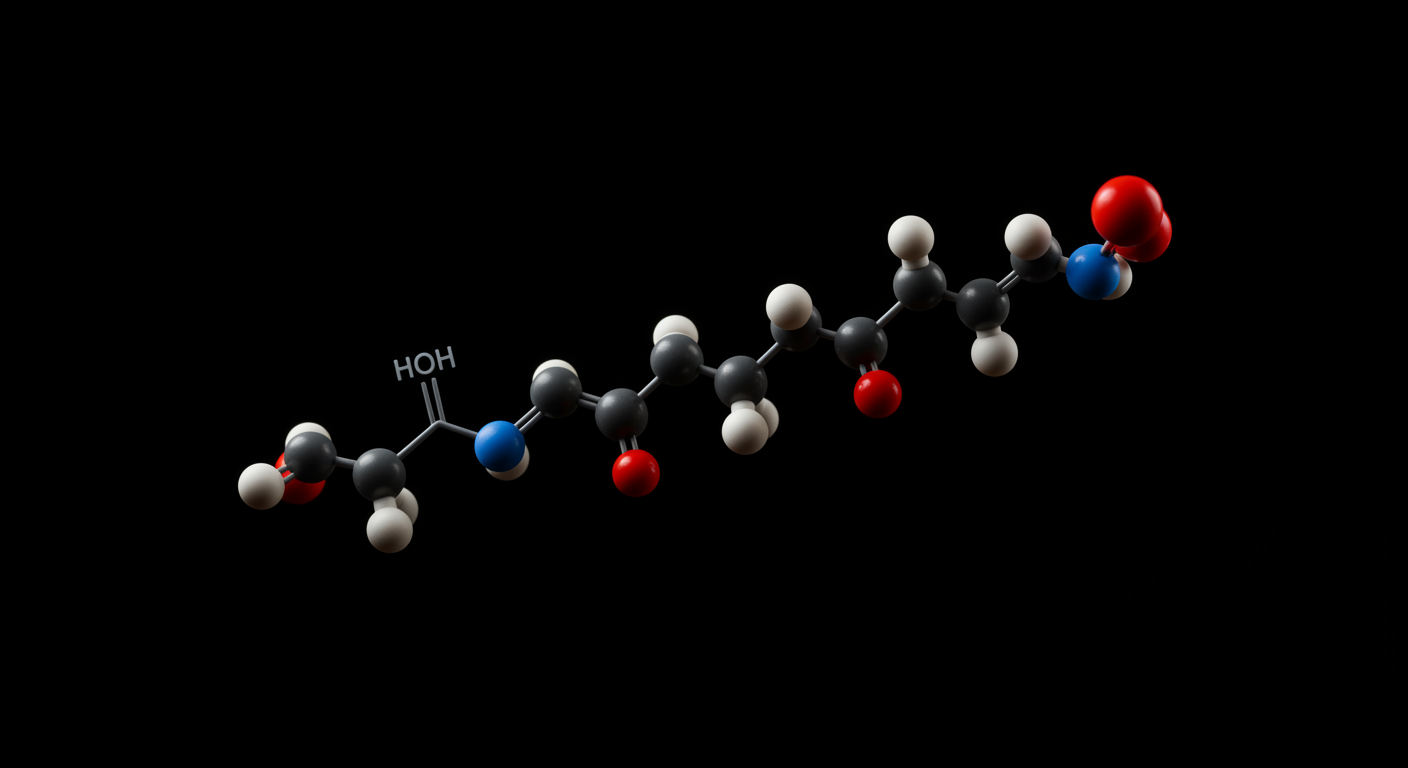 Photorealistic cortisol molecule visualization with disrupted circadian rhythm patterns, showing elevated evening levels after sleep loss, soft endocrinological lighting, no text