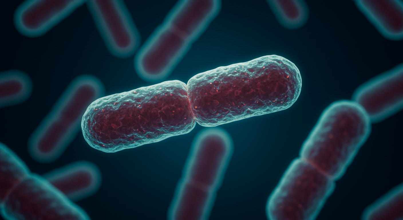 Probiotic bacteria culture with laboratory lighting