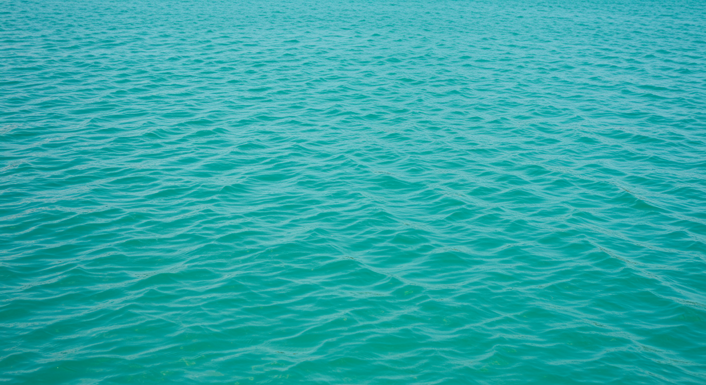 Clear turquoise water surface