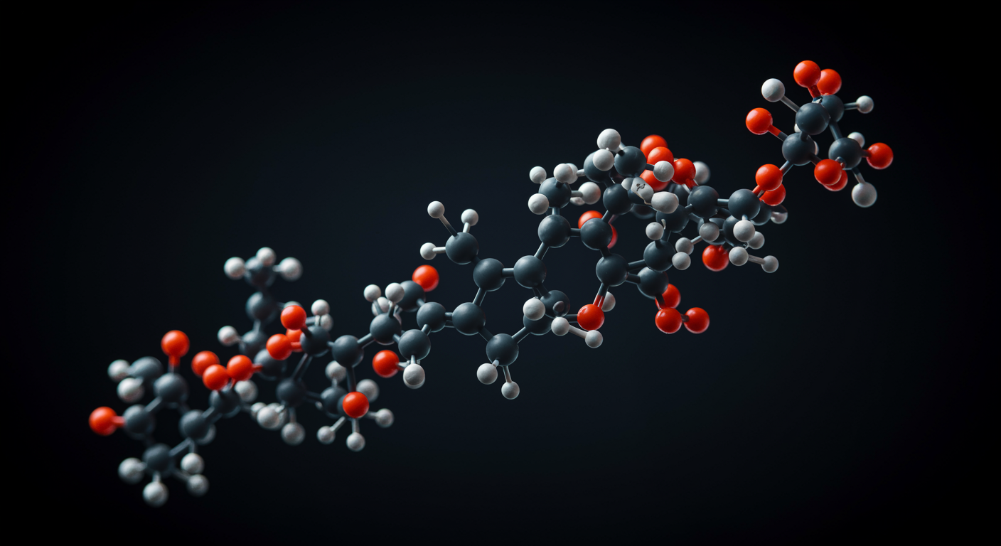 NAD+ molecule structure with cellular pathways and metabolic switches in soft lighting