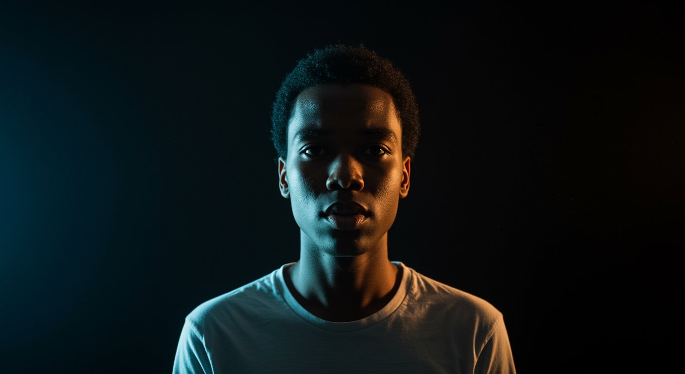 Photorealistic person experiencing immediate alertness boost from morning bright light transition, with cognitive performance visualization, soft neurological lighting, no text