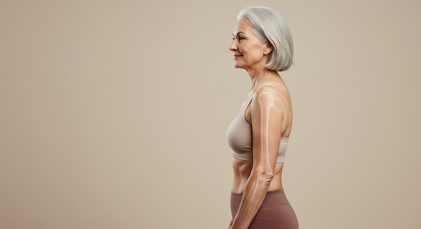 Illustration showing vitamin D and K working together for bone and heart health